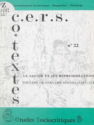 cover image of Le savoir et ses représentations